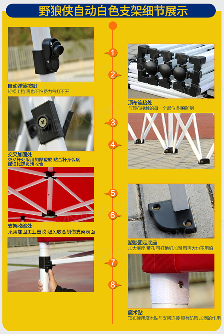Xe gấp 1,2 m quảng cáo bằng nhôm gấp ô chuồng ngoài trời - Lều / mái hiên / phụ kiện lều lều trẻ em