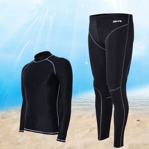 奢永 Мужской раздельный лонгслив, штаны для плавания, защита от солнца, короткий рукав