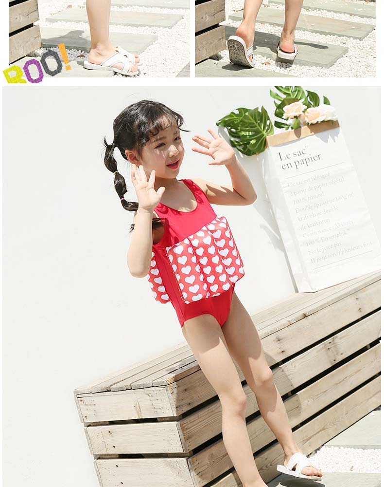 Quần áo phao trẻ em Đức bé gái 2-3 bé gái 1-2 tuổi trẻ bơi áo phao cho bé - Bộ đồ bơi của Kid đồ bơi liền thân cho bé gái