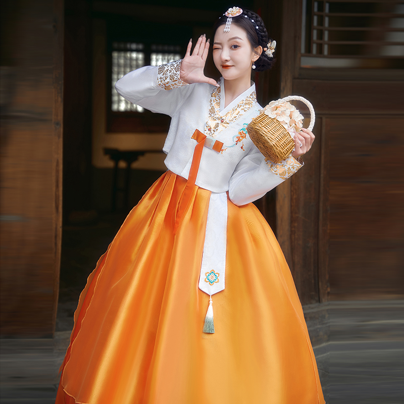 民族風の韓国延吉姫ドレス写真撮影韓国ドレス古典舞踊公演衣装延辺大長今ドレス