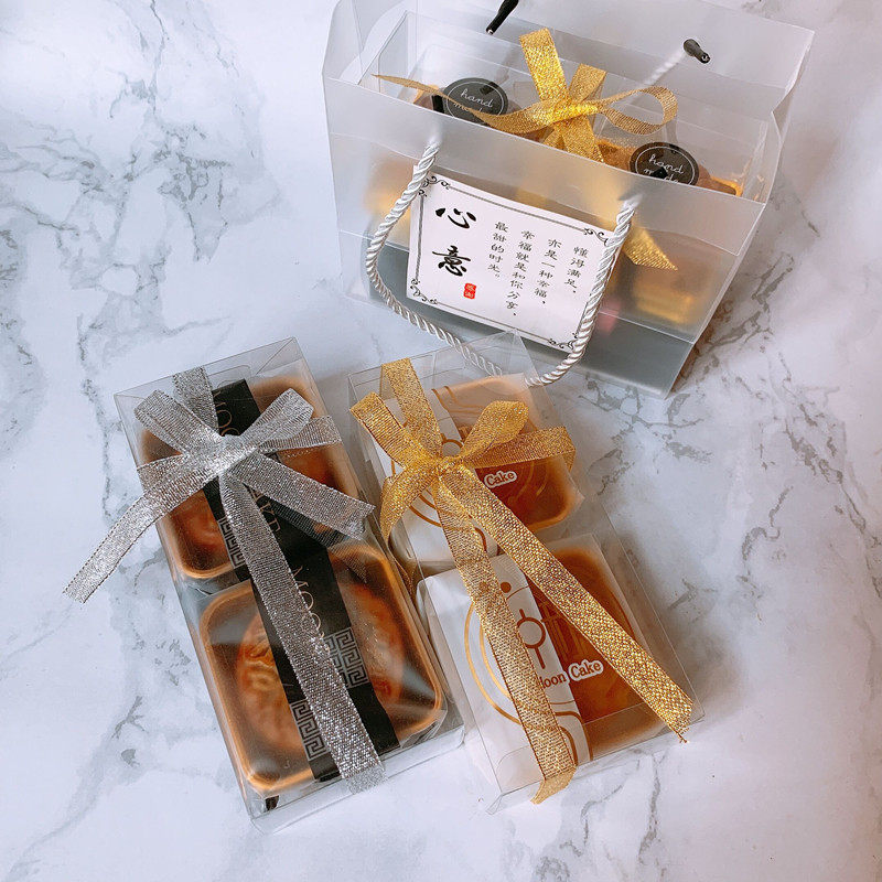 100 gr Mid-Autumn Festival mooncake box Snow bridesmaids Yolk Crisp Creativity Transparent New Packaging Boxes Upscale Gift Boxes Simple