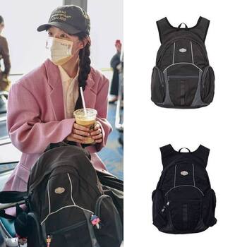 Xu Mengjie's Same Style~Instudio Korean Designer Brand Smarturbanuseful Mesh Backpack