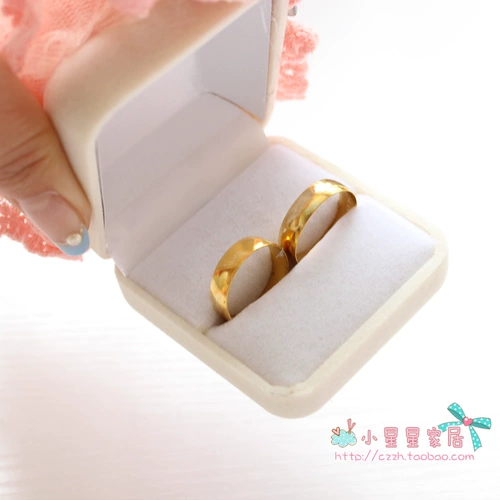 Высококлассная коробка, розовое креативное обручальное кольцо, европейский стиль, цветочный принт