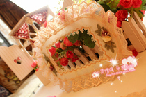 Pastoral lace switch cover fabric switch set switch patch wall sticker romantic lace single open double open three open three open