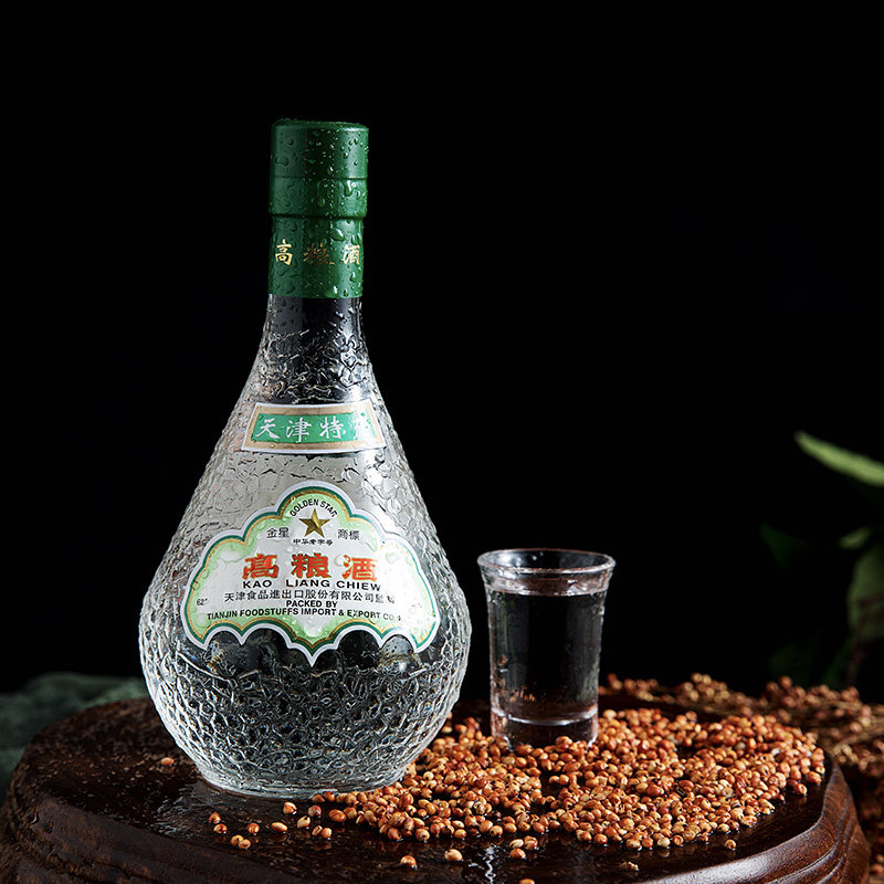 金星牌白玻高粱酒清香型49度白酒天津特产纯粮酿造光瓶500ml评价- 淘宝网