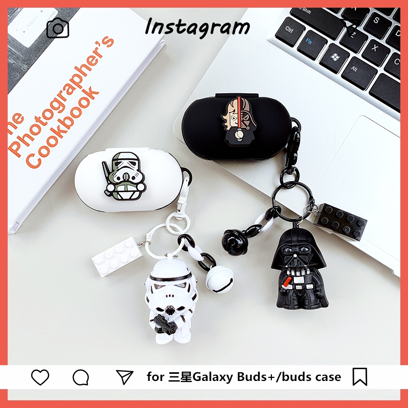 Suitable for Samsung Galaxy Buds true wireless bluetooth headset silicone protective cover black and white buds soft shell