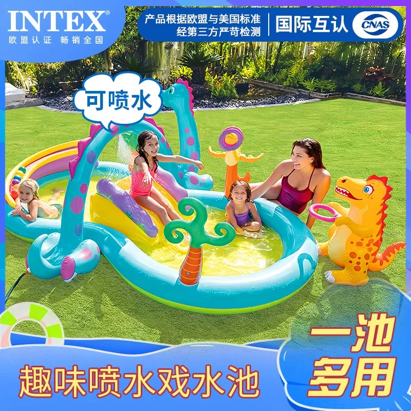 Intex, дорожный надувной бассейн для плавания