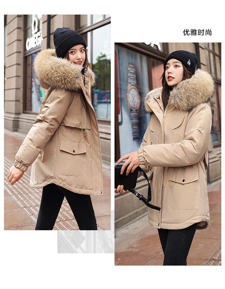 冬装棉袄2020年新款女中长款棉衣加厚加绒派克棉服韩版宽松大毛领详情16