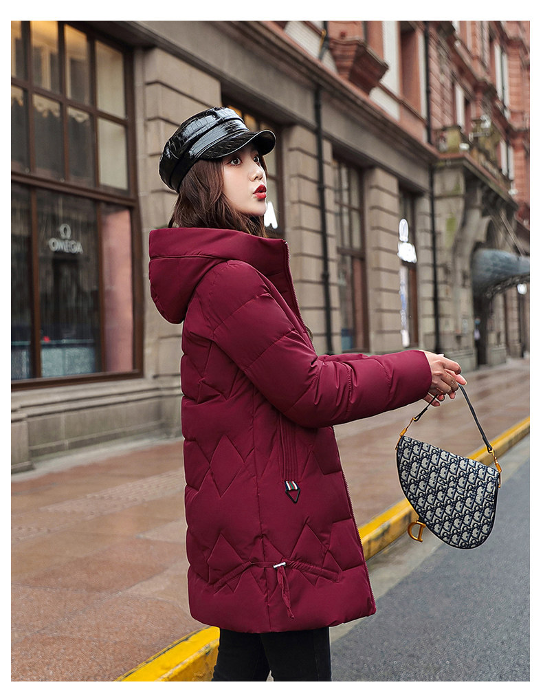韩版冬装2020年新款棉衣外套修身加厚羽绒棉服女中长款棉袄子反季详情25