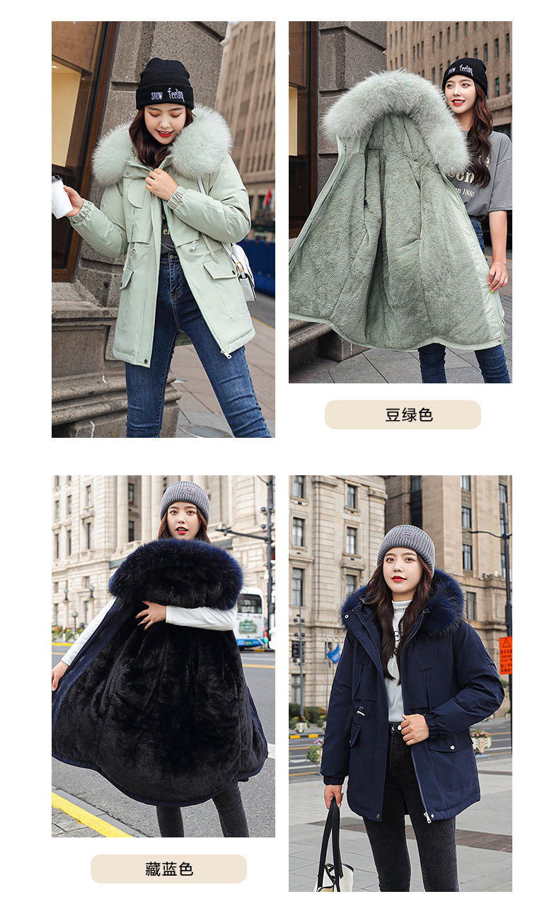 冬装棉袄2020年新款女中长款棉衣加厚加绒派克棉服韩版宽松大毛领详情13