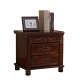 Retro style solid wood bedside table Chinese style American modern home with lock walnut color bedroom bedside cabinet free installation cabinet