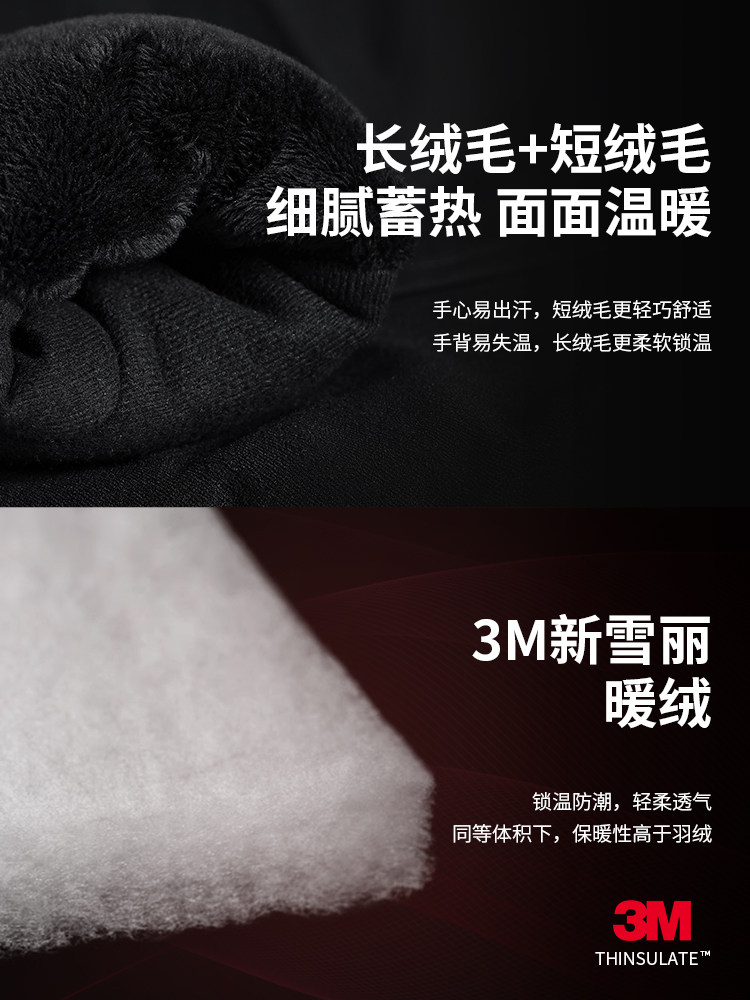 Golovejoy Ski Gloves for Women, Winter Professional Waterproof with Built-In Wrist Guards, Suitable for Both Single and Double Boards, Warm and Breathable, with Anti-Loss Strap for Men