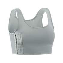 Bra corset underwear with big breasts showing small girl les handsome t super flat shockproof sports student tomboy breast reduction vest seamless summer