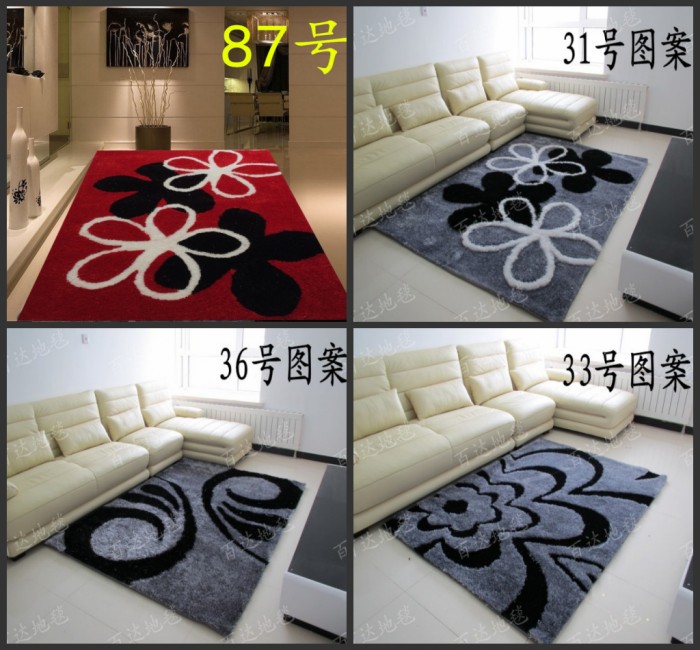 Cao cấp mã hóa Hàn Quốc lụa lụa sáng thảm phòng khách bàn cà phê 2 m * 3 m phòng ngủ thảm gói có thể được tùy chỉnh đầy đủ cửa hàng thảm cho bé tập bò