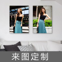 Same fun Custom Decorative painting frameless painting bedroom wedding photo enlarged hanging painting wall painting mural making photo frame