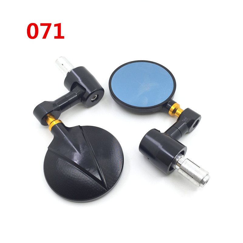 Rear mirror CNC aluminium alloy handlebar RIZOMA REFLECTIVE MIRROR RETRO YELLOW DRAGON 600 RETROFIT of the Mormon Sports Car locomotive