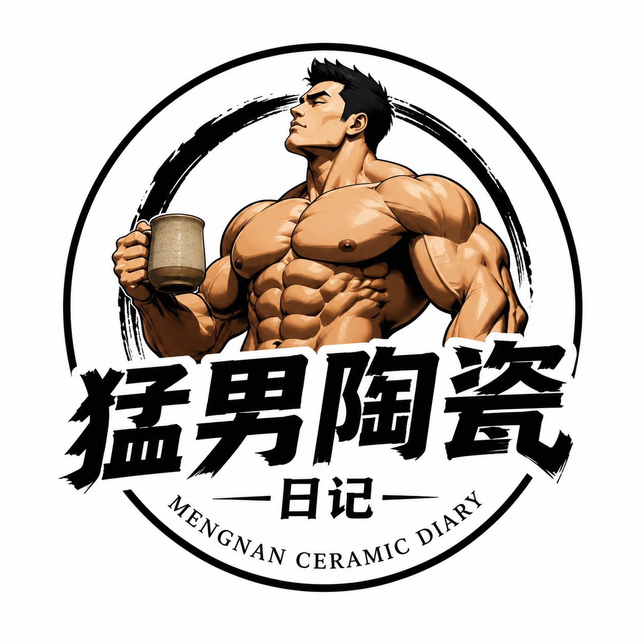 猛男的陶瓷日记的LOGO
