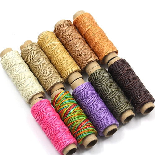 150D плоская восковая линия толстая линия обуви маленькая рулона швейная линия обуви кожаная линия лошадиная линия восковой линия DIY -рука рука