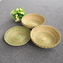 Brook Flower Blossom Handmade bamboo fruit plate snack bread basket bamboo steamed bread basket kitchen storage basket washing basket basket basket