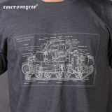 Мужская дорожная тактическая футболка, короткий рукав