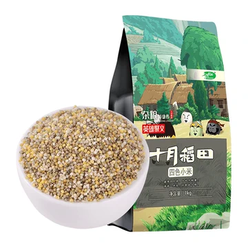 包邮十月稻田四色小米1kg