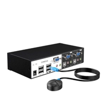 Maitou dimension MT-0201VK 2-port automatic kvm switcher 2 in 1 out smart desktop switch industrial grade