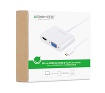 Lvlian MM115 Micro HDMI to HDMI VGA converter Computer connected to TV projector adapter