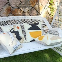 Nordic Living Room Holding Pillow Modern Minimalist Sofa Cushions for Home Beds Leaning Pillow Art Square Pillowcase