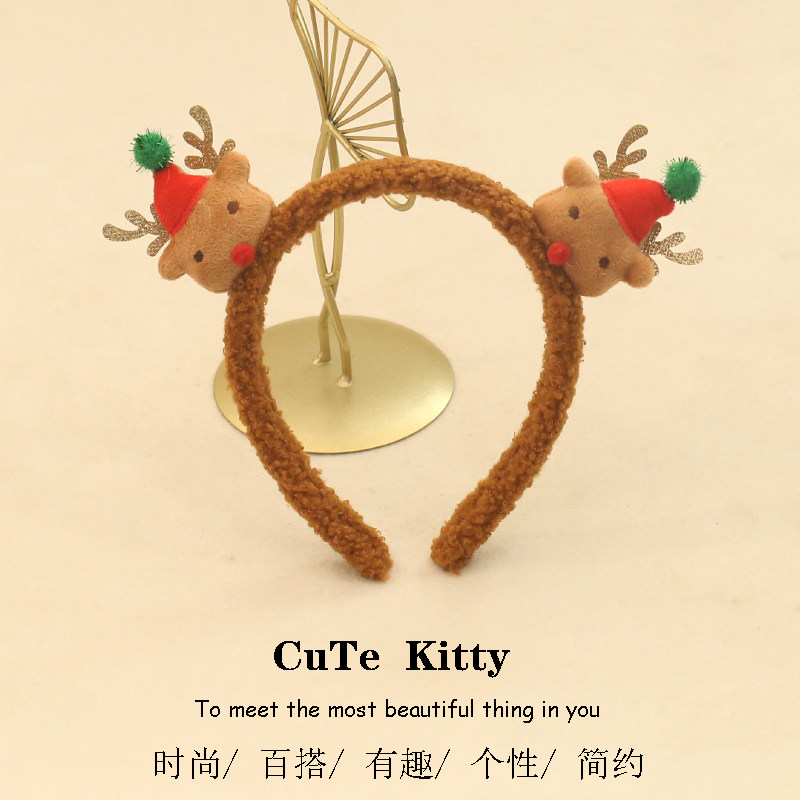  食颜派 鹿角金色带铃铛发箍 1个【把灵动戴在头上,让可爱感一键拉满】
