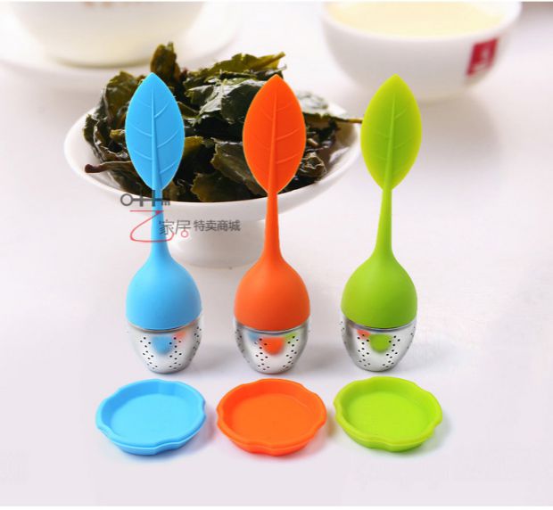 Thực phẩm cấp trà silica gel trà 304 inox túi trà hoa trà lọc trà bộ ấm chén uống trà cao cấp