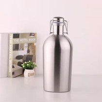 Stainless steel single-layer vacuum beer keg 2kg 4kg 5kg 304 pressure-resistant beer keg double-layer thermal insulation and cold-proof beer kettle