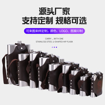 New creative stainless steel wine bottle for home and outdoor use large-capacity portable metal thickened wine bottle