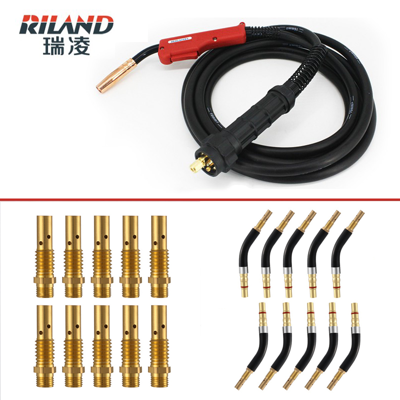 Ruiling airless two-protection welding machine 15AK flux-cored welding wire P180 gas-protected welding accessories 200A conductive nozzle protective sleeve