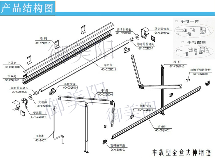 Mái hiên RV mái hiên xe điện - Lều / mái hiên / phụ kiện lều