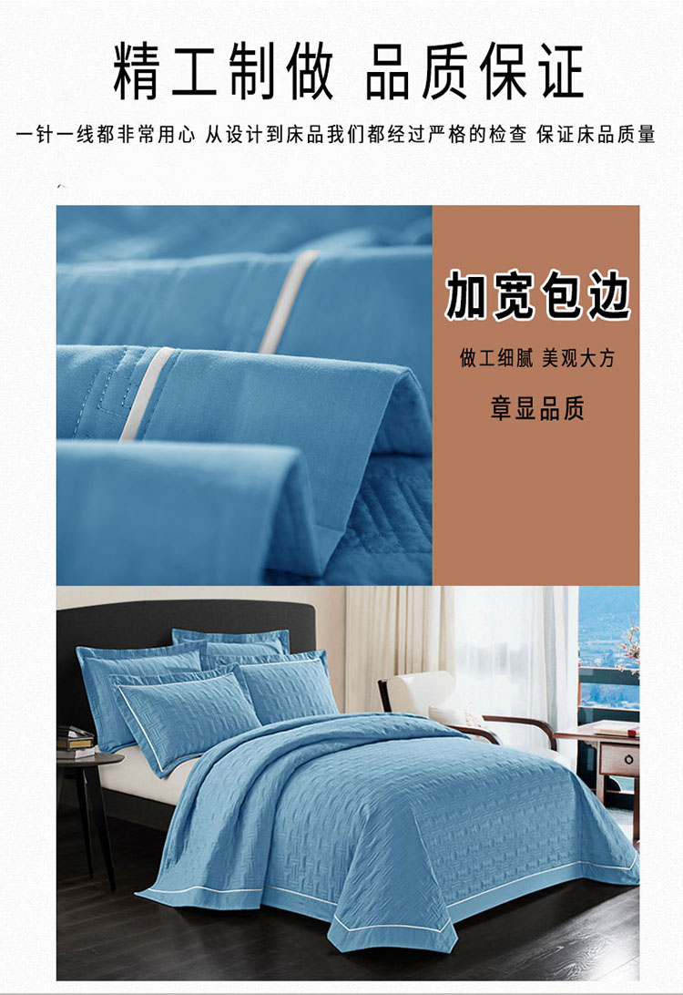 Khăn trải giường có đệm bông đơn giản quilting 1,8 m giường đôi 2 m quilt 100% cotton ba mảnh trải giường drap giường 1mx2m