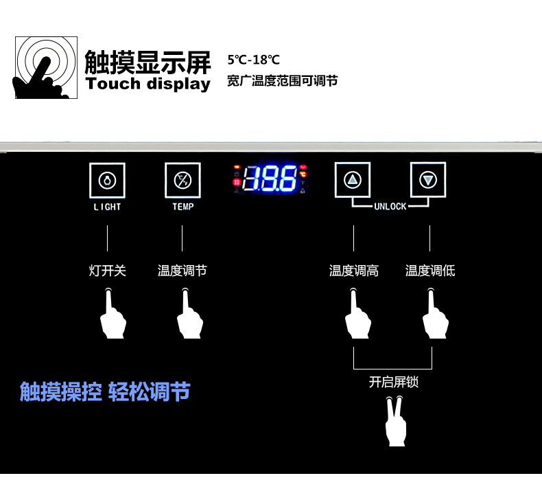 tủ rượu góc tam giác Husky SC-130SSB làm mát rượu vang nhiệt tủ rượu vang tủ rượu làm mát không khí gia đình thanh đá kệ gỗ rắn - Tủ rượu vang kệ gỗ để rượu