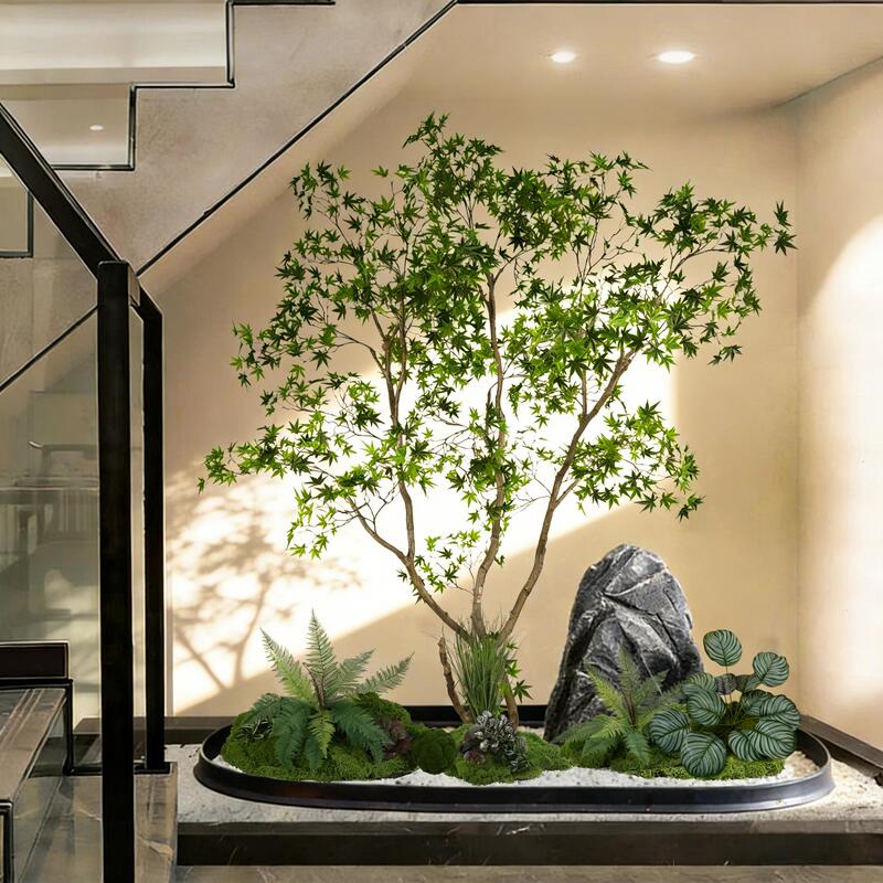Moss Artificial Landscaping Plants, High-End Artificial Green Plant Combination, Indoor Landscape, Stairs, Shopping Mall, Bionic Fake Plants Moss Artificial Landscaping Plants, High-End Artificial Green Plant Combination, Indoor Landscape, Stairs, Shopping Mall, Bionic Fake Plants