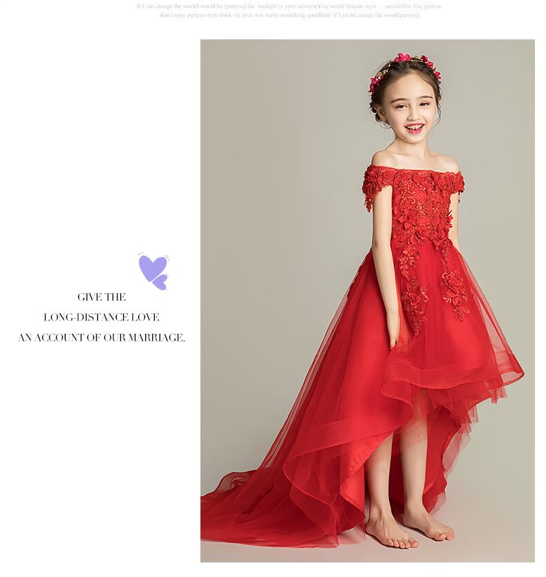Trẻ em ăn mặc công chúa váy fluffy hoa cô gái piano trang phục buổi tối cô gái catwalk cô gái chủ nhà - Váy trẻ em đầm cho bé