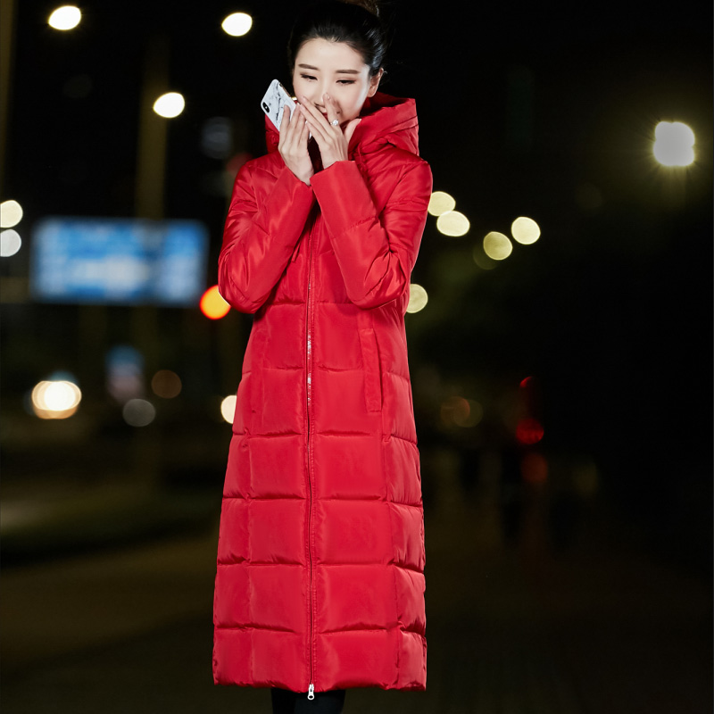 羽绒棉服2019冬季新款韩版时尚宽松加厚加长款宽松过膝棉衣外套女