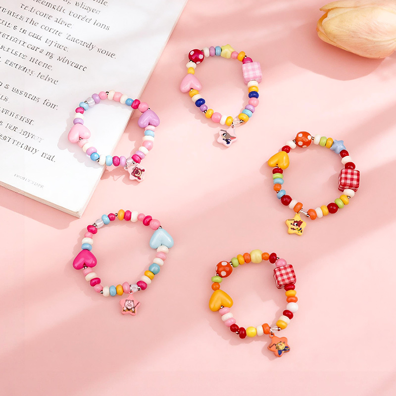 Disney Kidsren's Bracelet Baby Bracelet Girl's Colorfulful Beaded Toy Little Girl's Exquisite Gift