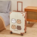 Мультяшный чемодан, прочная коробка для путешествий, подходит для студента, 24 дюймов