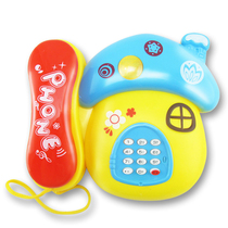 Baby Boy Toy Phone Cartonin Light Music Mushroom Telephone baby Puzzle Toy 1-3-year-old male girl