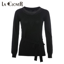 LA CLOVER Windsor feelings series round neck long sleeve top LC72L61