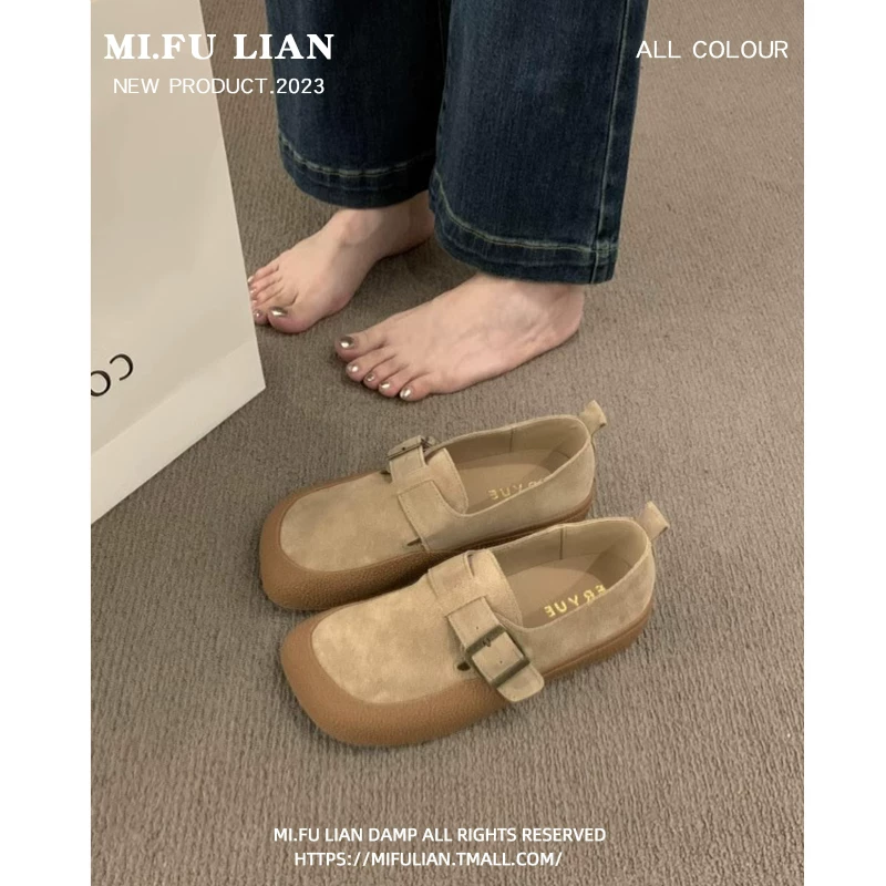 Ретро лесной frosted обувь Birkenstock для женщин 2025 новая осень-зимa, все включено, одноногая, мягкая подошва Birkenstock