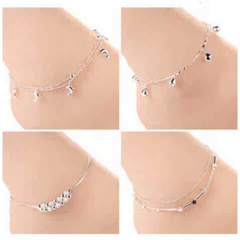 Bracelet de cheville Femme DIAYAM   en Argenterie - Ref 3103739 Image 1