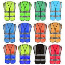 Print safety clothesCustomized logo construction horse-shaft reflective font riding multi-pocket horse-coated vest