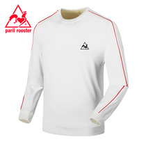 French Rooster round neck sweater men 2021 new leisure sports base shirt autumn long sleeve solid color pullover tide