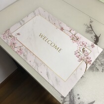 Western placard coaster tableware insulated restaurant Home commercial waterproof thick French European paper high-end light luxury style