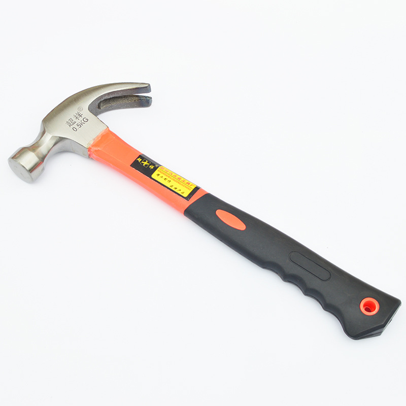Linyi Five Gold Tool With Magnetic Non-slip Wrap Plastic Handle Goat Corner Hammer Glue Handle Goat Corner Hammer Fiber Handle Goat Corner Hammer Suction Nail Hammer