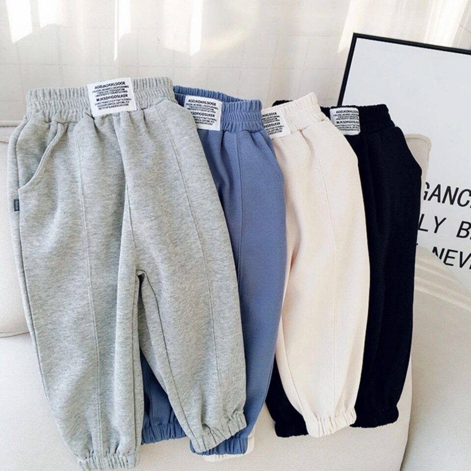 Spring-style boy pants sports pants knitted casual pants closeted toddler pants for spring and autumn Korean version of the sea